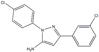 3-(3-CHLOROPHENYL)-1-(4-CHLOROPHENYL)-1H-PYRAZOL-5-AMINE Structure