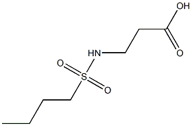 3-[(BUTYLSULFONYL)AMINO]PROPANOIC ACID Struktur