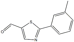 2-M-TOLYL-THIAZOLE-5-CARBALDEHYDE Struktur