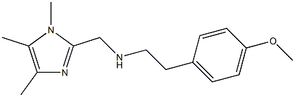 [2-(4-METHOXY-PHENYL)-ETHYL]-(1,4,5-TRIMETHYL-1H-IMIDAZOL-2-YLMETHYL)-AMINE Struktur