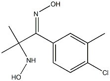 1-(4-CHLORO-3-METHYL-PHENYL)-2-HYDROXYAMINO-2-METHYL-PROPAN-1-ONE OXIME Struktur