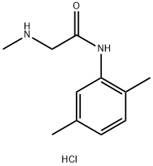 N-(2,5-DIMETHYLPHENYL)-2-(METHYLAMINO)ACETAMIDE HYDROCHLORIDE Struktur