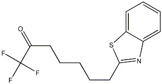 2-(6-OXO-7,7,7-TRIFLUOROHEPTYL)BENZOTHIAZOLE Struktur