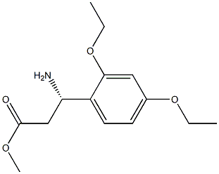 METHYL (3S)-3-AMINO-3-(2,4-DIETHOXYPHENYL)PROPANOATE Struktur