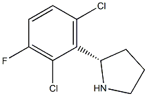 (2S)-2-(2,6-DICHLORO-3-FLUOROPHENYL)PYRROLIDINE Struktur