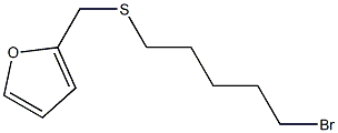 2-(5-BROMO-PENTYLSULFANYLMETHYL)-FURAN Struktur