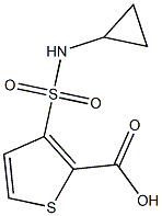 3-[(CYCLOPROPYLAMINO)SULFONYL]THIOPHENE-2-CARBOXYLIC ACID Struktur