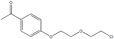 1-(4-[2-(2-CHLORO-ETHOXY)-ETHOXY]-PHENYL)-ETHANONE Struktur