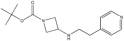 1-BOC-3-[(PYRIDIN-4-YLETHYL)-AMINO]-AZETIDINE Struktur