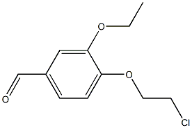 4-(2-CHLOROETHOXY)-3-ETHOXYBENZALDEHYDE Struktur