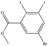 METHYL 5-BROMO-2,3-DIIODOBENZOATE Struktur