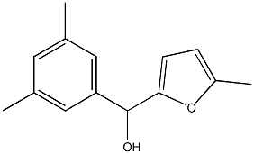 3,5-DIMETHYLPHENYL-(5-METHYL-2-FURYL)METHANOL Struktur