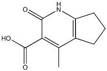 4-METHYL-2-OXO-2,5,6,7-TETRAHYDRO-1H-CYCLOPENTA[B]PYRIDINE-3-CARBOXYLIC ACID Struktur