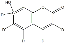 7-HYDROXY COUMARIN-D5 Struktur