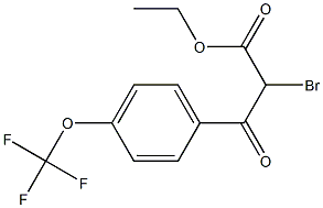 ETHYL 2-BROMO-3-(4-TRIFLUOROMETHOXYPHENYL)-3-OXO-PROPANOATE Struktur