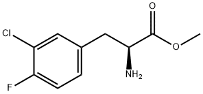 METHYL (2S)-2-AMINO-3-(3-CHLORO-4-FLUOROPHENYL)PROPANOATE Struktur