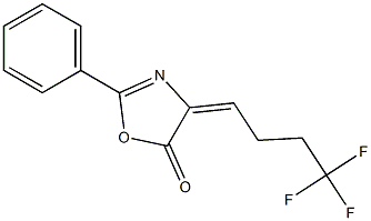 2-PHENYL-4-(4,4,4-TRIFLUOROBUTYLIDENE)-5(4H)-OXAZOLONE Struktur