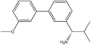 (1S)-1-[3-(3-METHOXYPHENYL)PHENYL]-2-METHYLPROPYLAMINE Struktur