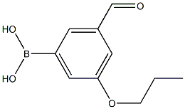 3-FORMYL-5-PROPOXYPHENYLBORONIC ACID Struktur