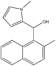 2-METHYL-1-NAPHTHYL-(1-METHYL-2-PYRROLYL)METHANOL Struktur