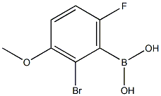 2-BROMO-6-FLUORO-3-METHOXYPHENYLBORONIC ACID Struktur