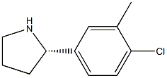 (2S)-2-(4-CHLORO-3-METHYLPHENYL)PYRROLIDINE Struktur