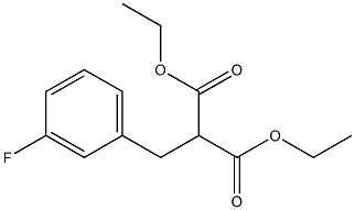 DIETHYL (3-FLUOROBENZYL)MALONATE Struktur