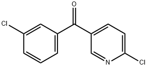 2-CHLORO-5-(3-CHLOROBENZOYL)PYRIDINE Struktur