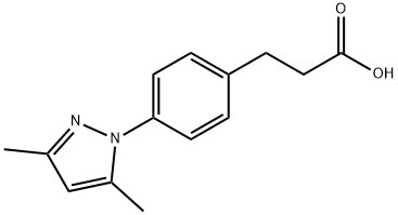 3-[4-(3,5-DIMETHYL-PYRAZOL-1-YL)-PHENYL]-PROPIONIC ACID Struktur