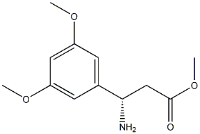 METHYL (3S)-3-AMINO-3-(3,5-DIMETHOXYPHENYL)PROPANOATE Struktur