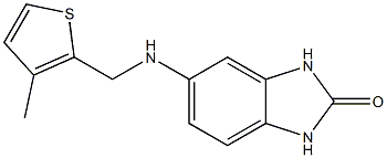 5-(((3-METHYLTHIEN-2-YL)METHYL)AMINO)-1,3-DIHYDRO-2H-BENZIMIDAZOL-2-ONE Struktur