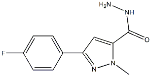 3-(4-FLUOROPHENYL)-1-METHYL-1H-PYRAZOLE-5-CARBOHYDRAZIDE Struktur