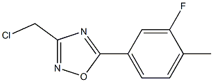 3-(CHLOROMETHYL)-5-(3-FLUORO-4-METHYLPHENYL)-1,2,4-OXADIAZOLE Struktur