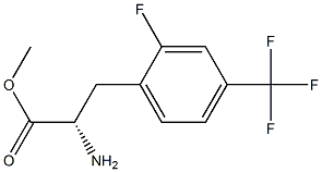 METHYL (2S)-2-AMINO-3-[2-FLUORO-4-(TRIFLUOROMETHYL)PHENYL]PROPANOATE Struktur