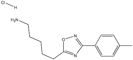 5-[3-(4-METHYLPHENYL)-1,2,4-OXADIAZOL-5-YL]PENTAN-1-AMINE HYDROCHLORIDE Struktur