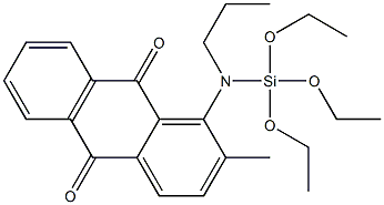 1-(TRIETHOXYSILYLPROPYLAMINO)-2-METHYLANTHRAQUINONE Struktur