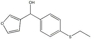 4-ETHYLTHIOPHENYL-(3-FURYL)METHANOL Struktur