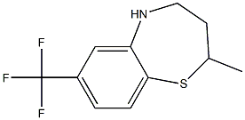 2-METHYL-7-(TRIFLUOROMETHYL)-2,3,4,5-TETRAHYDRO-1,5-BENZOTHIAZEPINE Struktur