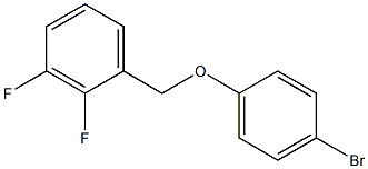 4-BROMOPHENYL-(2,3-DIFLUOROBENZYL)ETHER Struktur