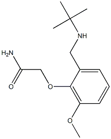 2-(2-((TERT-BUTYLAMINO)METHYL)-6-METHOXYPHENOXY)ACETAMIDE Struktur