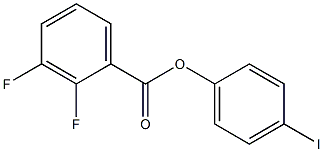 4-IODOPHENYL 2,3-DIFLUOROBENZOATE Struktur