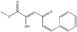 METHYL (2Z,5Z)-2-HYDROXY-4-OXO-6-PHENYLHEXA-2,5-DIENOATE Struktur