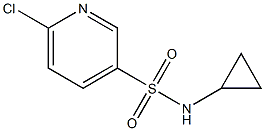 6-CHLORO-N-CYCLOPROPYLPYRIDINE-3-SULFONAMIDE Struktur