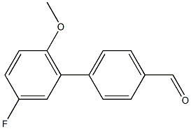 4-(3-FLUORO-6-METHOXYPHENYL)BENZALDEHYDE Struktur