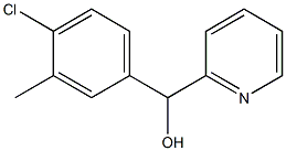 4-CHLORO-3-METHYLPHENYL-(2-PYRIDYL)METHANOL Struktur