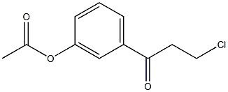 3'-ACETOXY-3-CHLOROPROPIOPHENONE Struktur