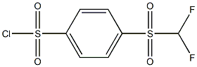 4-[(DIFLUOROMETHYL)SULFONYL]BENZENESULFONYL CHLORIDE Struktur