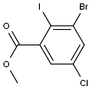 METHYL 3-BROMO-5-CHLORO-2-IODOBENZOATE Struktur