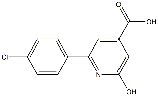 2-(4-CHLOROPHENYL)-6-HYDROXYPYRIDINE-4-CARBOXYLIC ACID Struktur