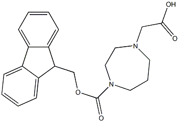 FMOC-4-(CARBOXYMETHYL)HOMOPIPERAZINE Struktur